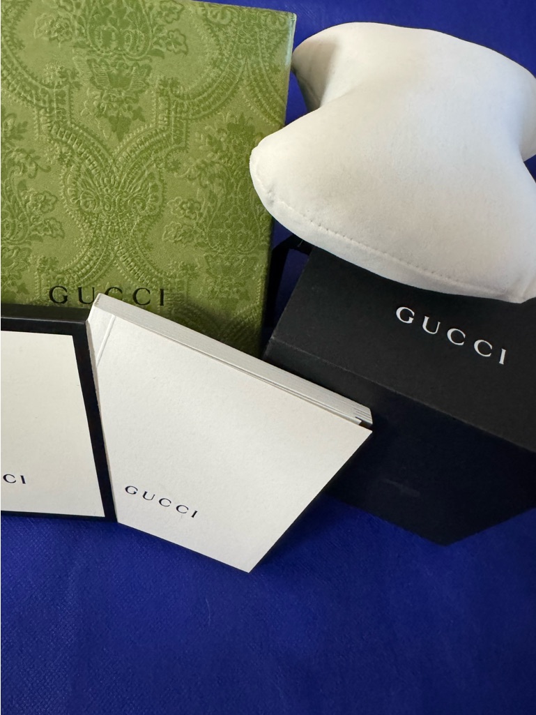 Gucci  Authentic Elegant Empty Watch Box Storage With Manual BookletSee Notes